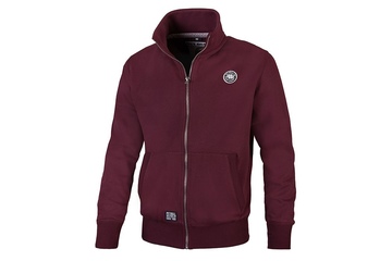 Bluza rozpinana Pit Bull Small Logo - Bordowa