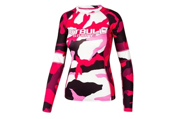 Rashguard termoaktywny damski Pit Bull Camo 2 - Różowy