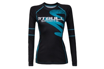 Rashguard termoaktywny damski Pit Bull Zigzag - Niebieski