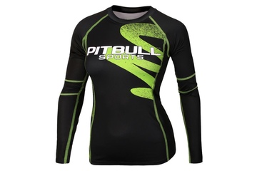 Rashguard termoaktywny damski Pit Bull Zigzag - Zielony