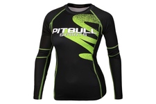 Rashguard termoaktywny damski Pit Bull Zigzag - Zielony