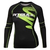 Rashguard termoaktywny damski Pit Bull Zigzag - Zielony