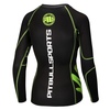 Rashguard termoaktywny damski Pit Bull Zigzag - Zielony