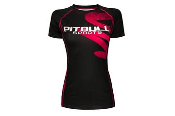 Rashguard termoaktywny damski Pit Bull Zigzag - Różowy