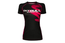 Rashguard termoaktywny damski Pit Bull Zigzag - Różowy