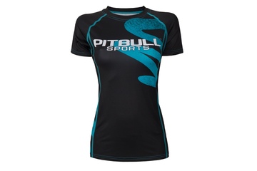 Rashguard termoaktywny damski Pit Bull Zigzag - Niebieski