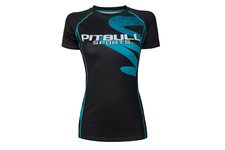 Rashguard termoaktywny damski Pit Bull Zigzag - Niebieski