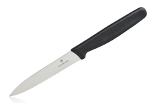 Nóż kuchenny Victorinox Standard Paring Black z falistym ostrzem