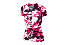 Rashguard termoaktywny damski Pit Bull Camo 1 - Różowy