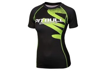 Rashguard termoaktywny damski Pit Bull Zigzag - Zielony