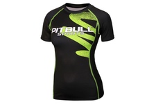 Rashguard termoaktywny damski Pit Bull Zigzag - Zielony