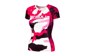 Rashguard termoaktywny damski Pit Bull Camo 2 - Różowy