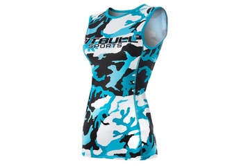 Rashguard termoaktywny damski Pit Bull Camo 1 - Niebieski