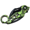 Nóż Master Cutlery Tac-Force Karambit Green Skull