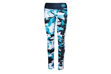Leginsy damskie Pit Bull Camo 1 - Niebieskie
