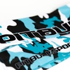 Leginsy damskie Pit Bull Camo 1 - Niebieskie