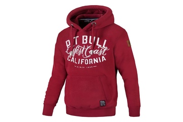 Bluza z kapturem Pit Bull West Coast - Bordowa