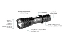 Latarka Olight M23 Javelot XP-L Black