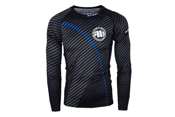 Rashguard termoaktywny Pit Bull L-S Rash Stripes Blue