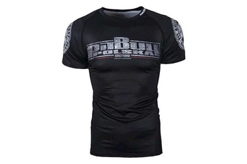 Rashguard termoaktywny Pit Bull T-S Flaga Polska Black