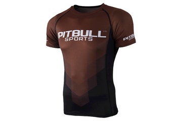 Rashguard termoaktywny Pit Bull T-S Rash Belt - Brązowy