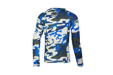 Rashguard termoaktywny Pit Bull L-S Rash Camo - Niebieski