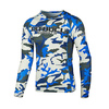 Rashguard termoaktywny Pit Bull L-S Rash Camo - Niebieski