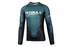 Rashguard termoaktywny Pit Bull L-S Rash PB Belt - Czarny