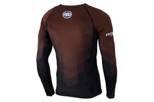 Rashguard termoaktywny Pit Bull L-S Rash PB Belt - Brązowy