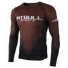 Rashguard termoaktywny Pit Bull L-S Rash PB Belt - Brązowy