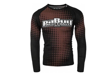 Rashguard termoaktywny Pit Bull L-S Rash Rester - Brązowy