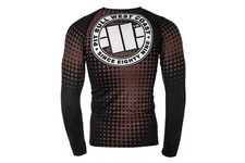 Rashguard termoaktywny Pit Bull L-S Rash Rester - Brązowy