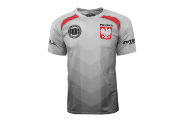 Rashguard termoaktywny Pit Bull T-S Rash Mesh II Polska - Biały