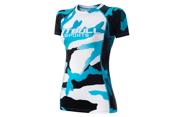 Rashguard termoaktywny damski Pit Bull Camo 2 - Niebieski