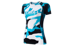 Rashguard termoaktywny damski Pit Bull Camo 2 - Niebieski