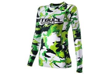 Rashguard termoaktywny damski Pit Bull Camo 1 - Zielony