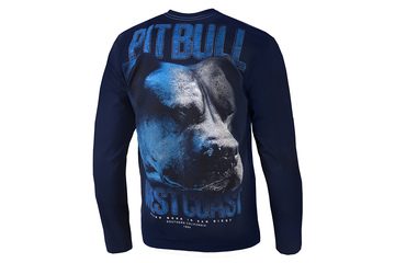 Koszulka z długim rękawem Pit Bull Go Hard - Granatowa