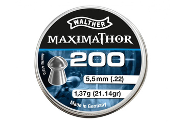 śrut 5,5 mm WALTHER MAXIMATOR półokrągły 200szt.