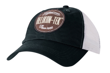 Czapka Helikon Trucker Logo Cap Cotton Twill - Czarna