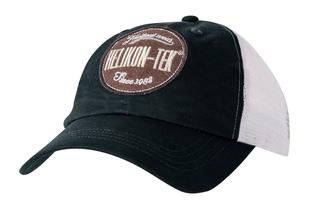 Czapka Helikon Trucker Logo Cap Cotton Twill - Czarna