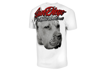 Koszulka Pit Bull San Diego Dog - Biała