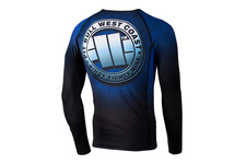 Rashguard termoaktywny Pit Bull L-S Rash Scratch - Niebieski