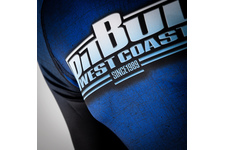 Rashguard termoaktywny Pit Bull L-S Rash Scratch - Niebieski