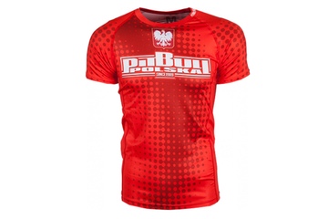 Rashguard termoaktywny Pit Bull T-S Raster Polska - Czerwony