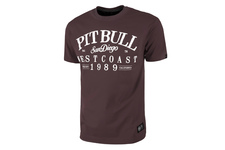 Koszulka Pit Bull Oldschool Logo - Brązowa