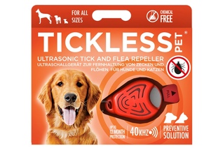 Odstraszacz kleszczy TickLess dla zwierząt - pomarańczowy