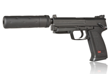 Pistolet ASG Heckler & Koch USP Tactical elektryczny z tłumikiem