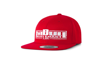 Czapka Pit Bull Snapback Flat Boxing - Czerwona