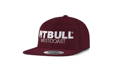 Czapka Pit Bull Snapback Flat TNT - Bordowa