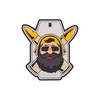 Emblemat Helikon Beardman Range - PVC - Szary